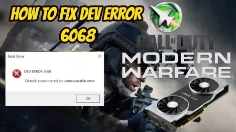 Dev error 6068