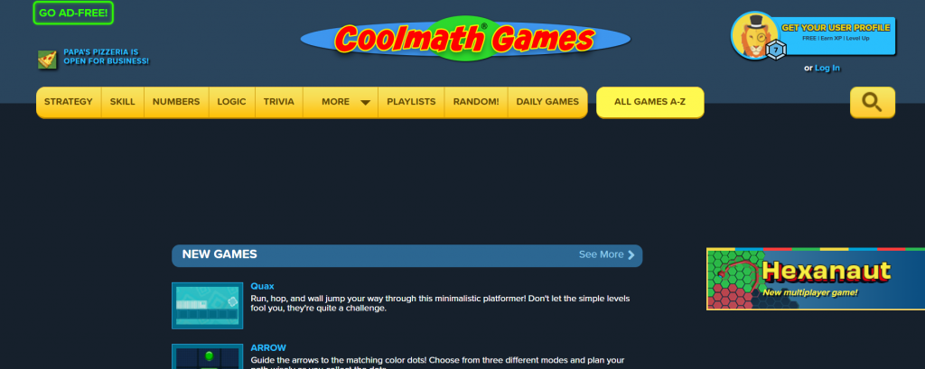 cool math games alternatives